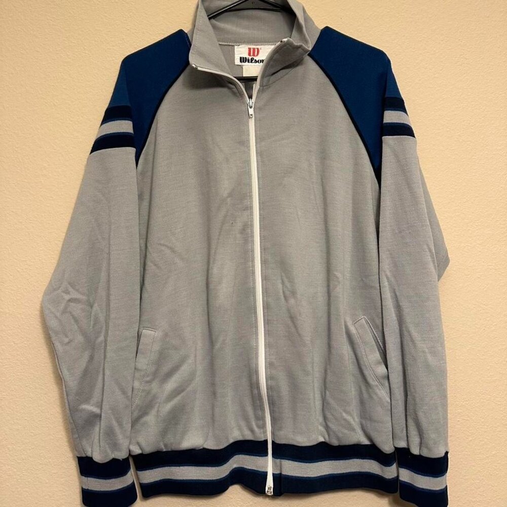 Vintage 80s Wilson Athletic Track Jacket